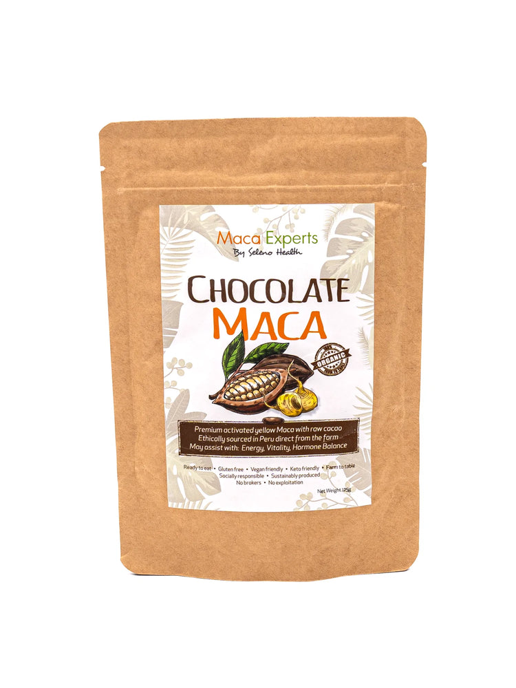 SELENO HEALTH CHOCOLATE MACA POWDER 125G