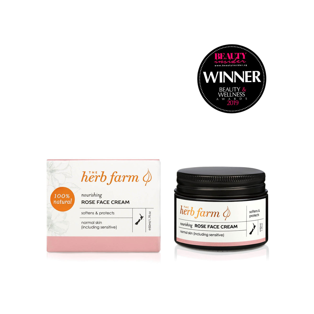 HERB FARM NOURISHING ROSE FACE CREAM 50ML