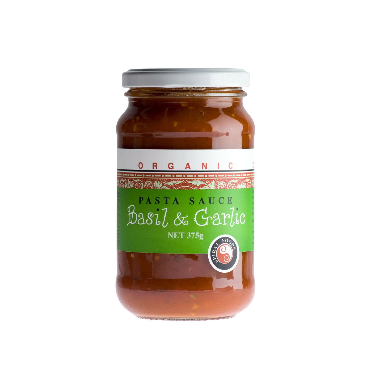 SPIRAL BASIL & GARLIC PASTA SAUCE 375G