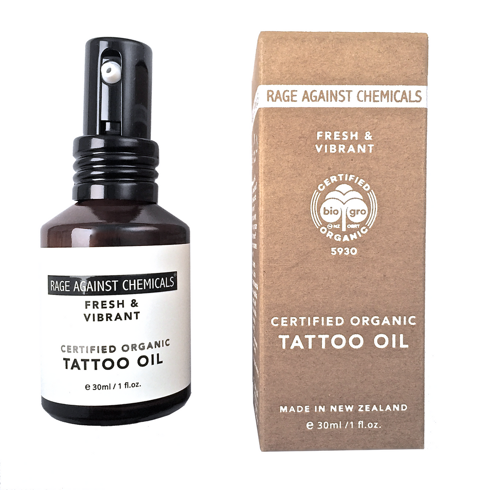 RAGE AGAINST CHEMICALS WOMENS TATTOO OIL 30ML