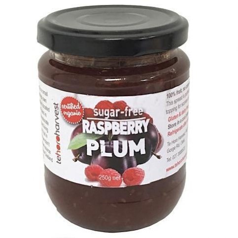 TE HORO HARVEST 100% FRUIT SUGAR FREE RASPBERRY SPREAD 250G