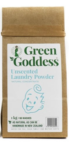 GREEN GODDESS UNSCENTED LAUNDRY POWDER 1KG