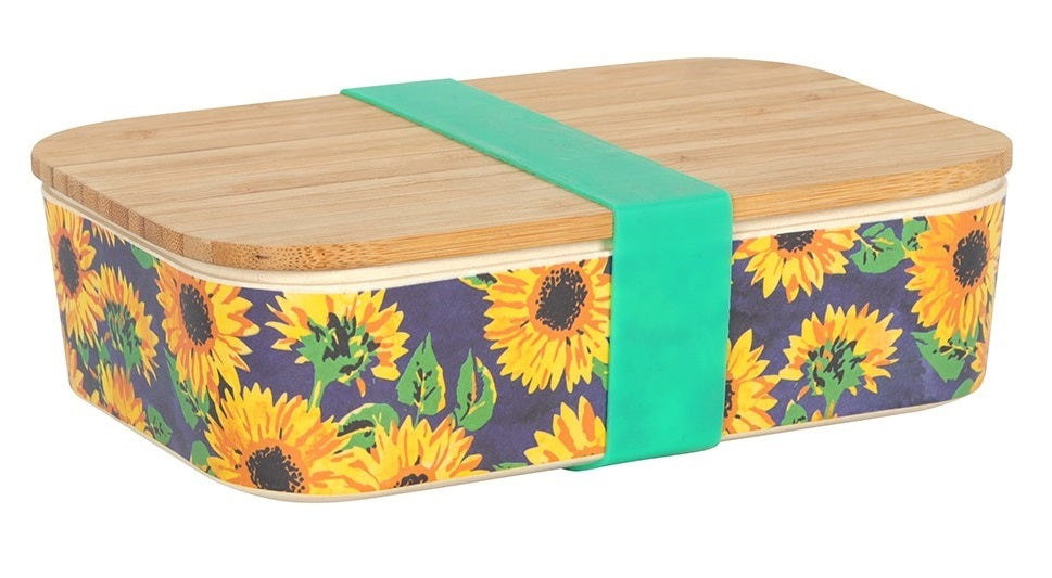 BAMBOO LUNCH BOX SUNFLOWER