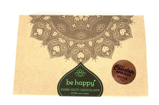 BE HAPPY DARK MINT CHOCOLATE 85G