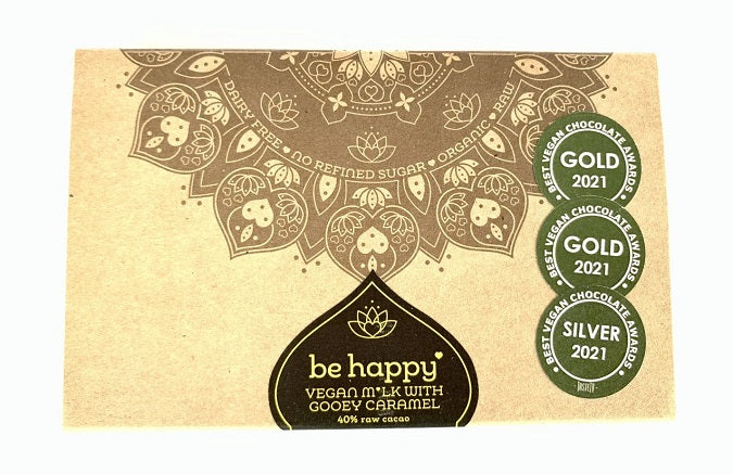 BE HAPPY  M*LK CHOCOLATE GOOEY CARAMEL 85G