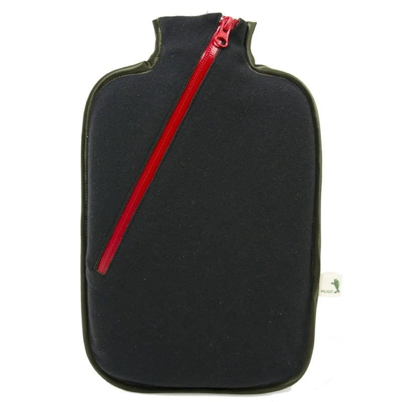 ECO WAREHOUSE HOT WATER BOTTLE 2L BLACK COVER