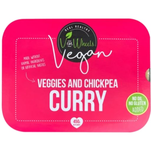 V ON WHEELS FROZEN CHICKPEA CURRY 450G