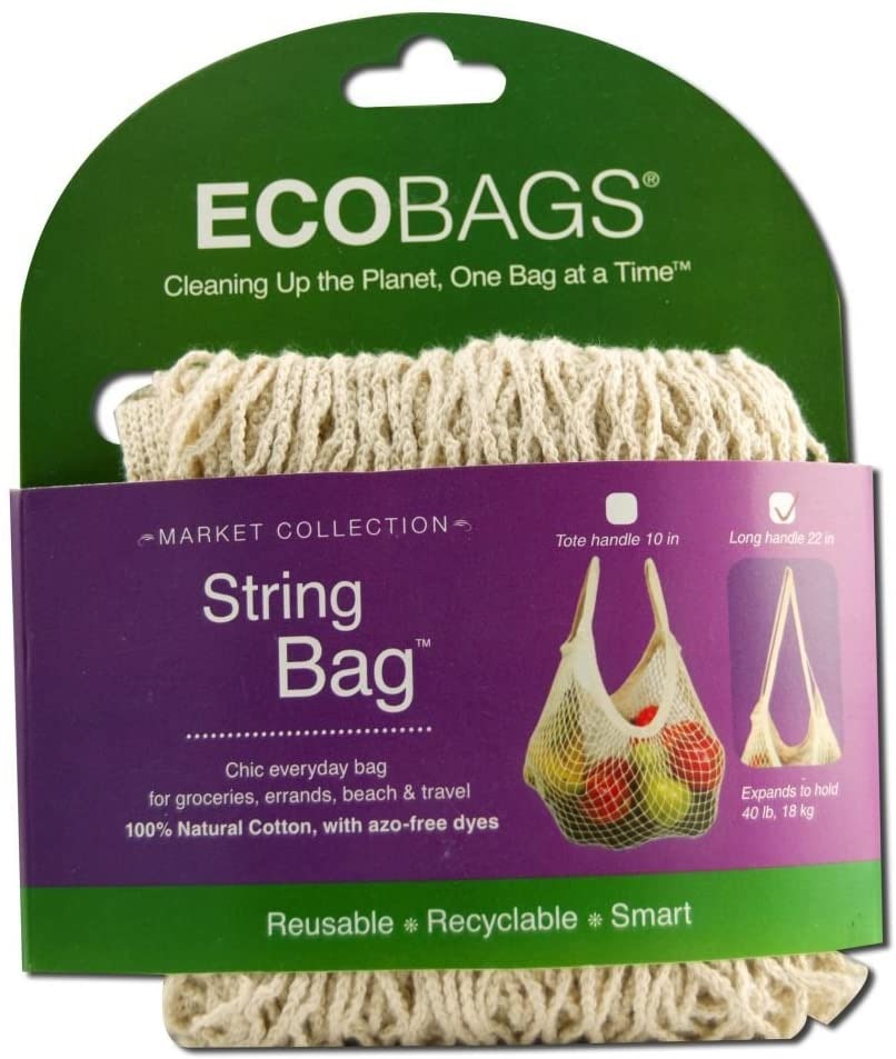 ECO BAGS COTTON STRING BAG LONG HANDLE