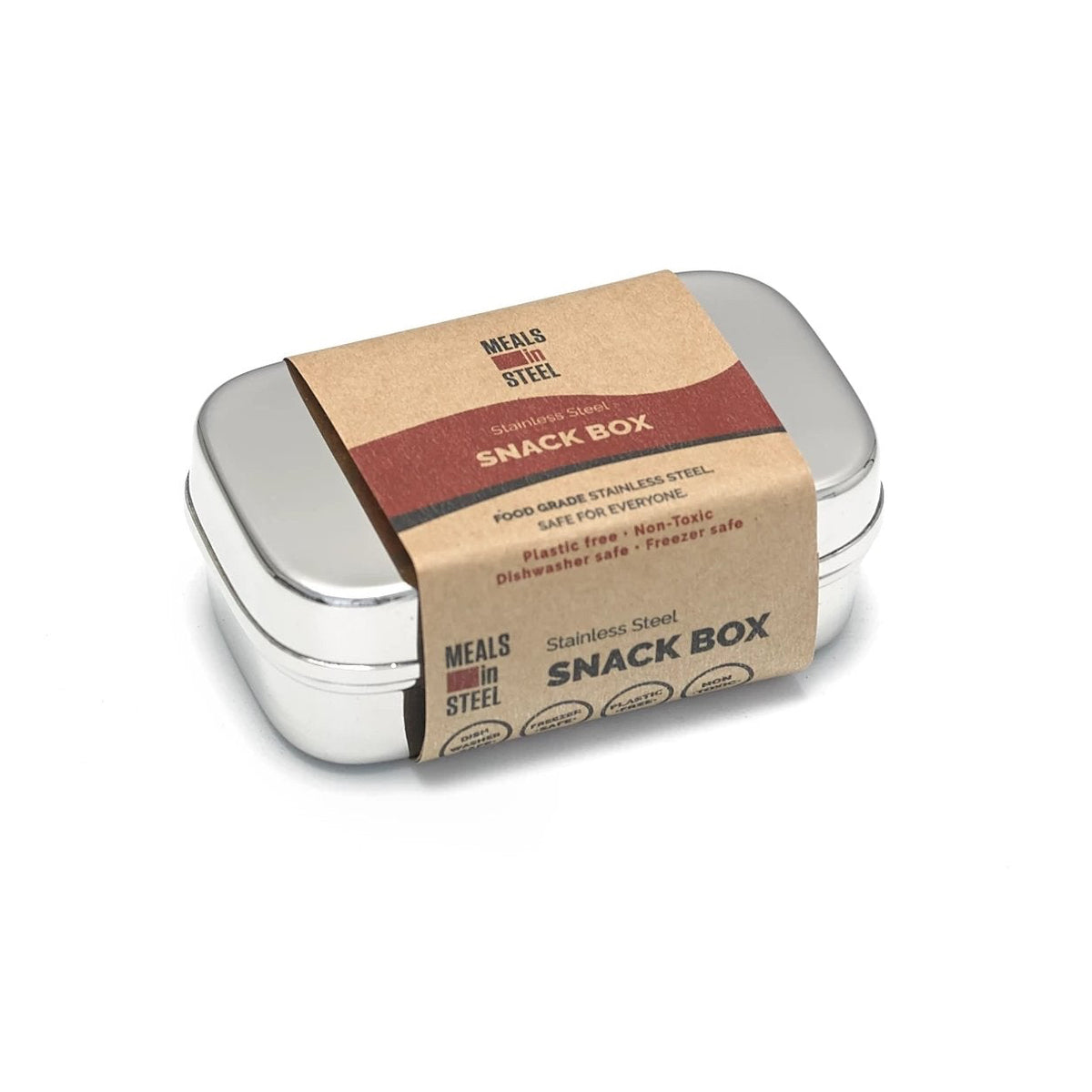 MEALS IN STEEL STAINLESS STEEL SNACK BOX 10X6X4CM
