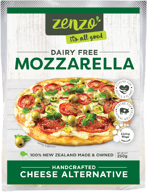 ZENZO DAIRY FREE VEGAN MOZZARELLA CHEESE 250G